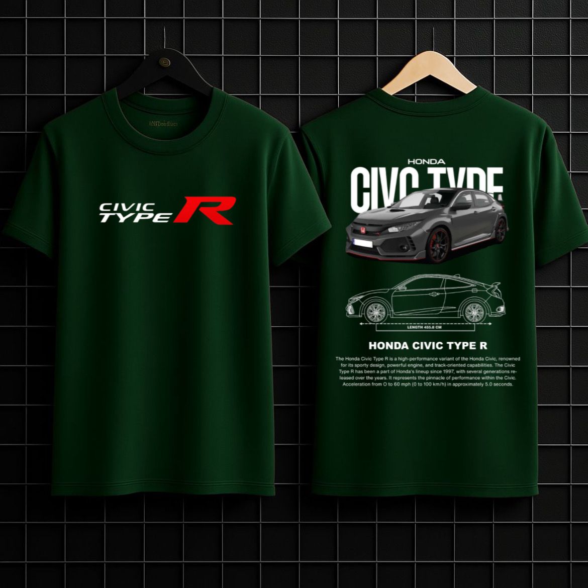 Honda Civic Type R Graphic Tee – Motorsport Icon Edition