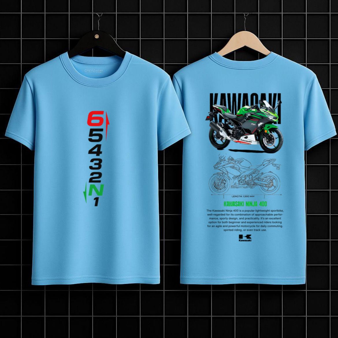 Kawasaki Ninja 400 Graphic Tee – Performance Rider Edition