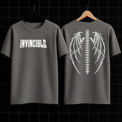 Invincible Gothic Wings Graphic T-Shirt