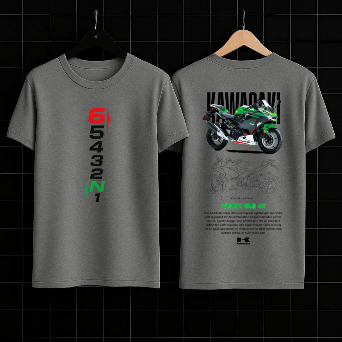 Kawasaki Ninja 400 Graphic Tee – Performance Rider Edition
