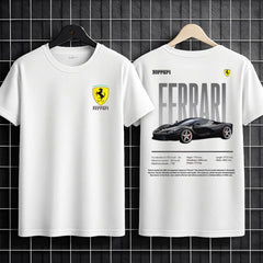 Ferrari Supercar Heritage Graphic Tee – Performance Legacy Edition