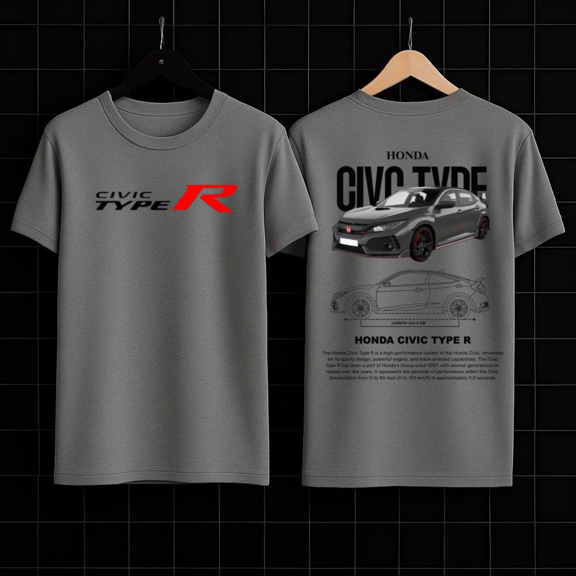 Honda Civic Type R Graphic Tee – Motorsport Icon Edition
