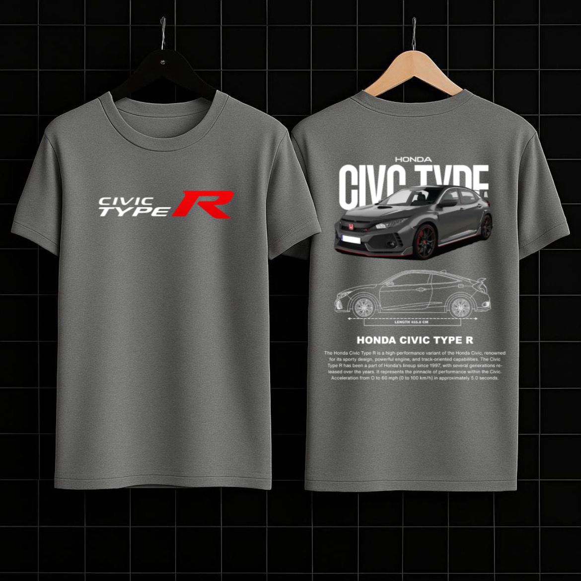 Honda Civic Type R Graphic Tee – Motorsport Icon Edition