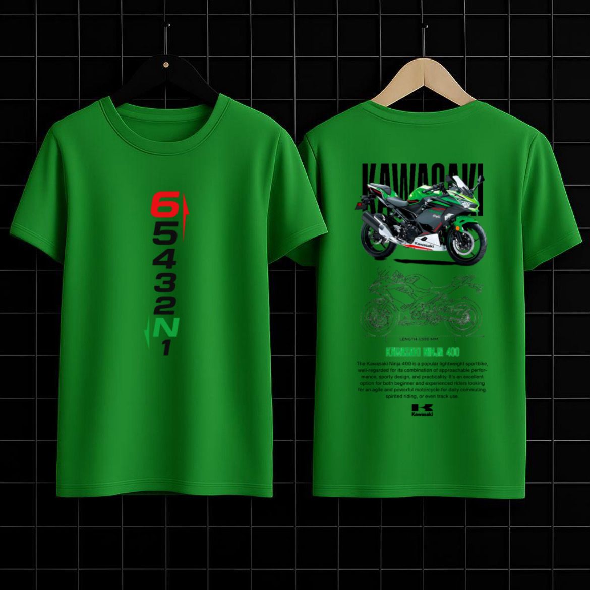 Kawasaki Ninja 400 Graphic Tee – Performance Rider Edition