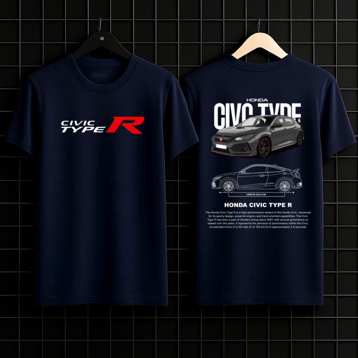 Honda Civic Type R Graphic Tee – Motorsport Icon Edition